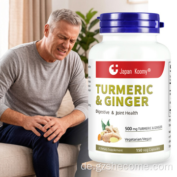 Shecome Kurkuma-Curcumin-Kapseln Ingwer-Immununterstützung
